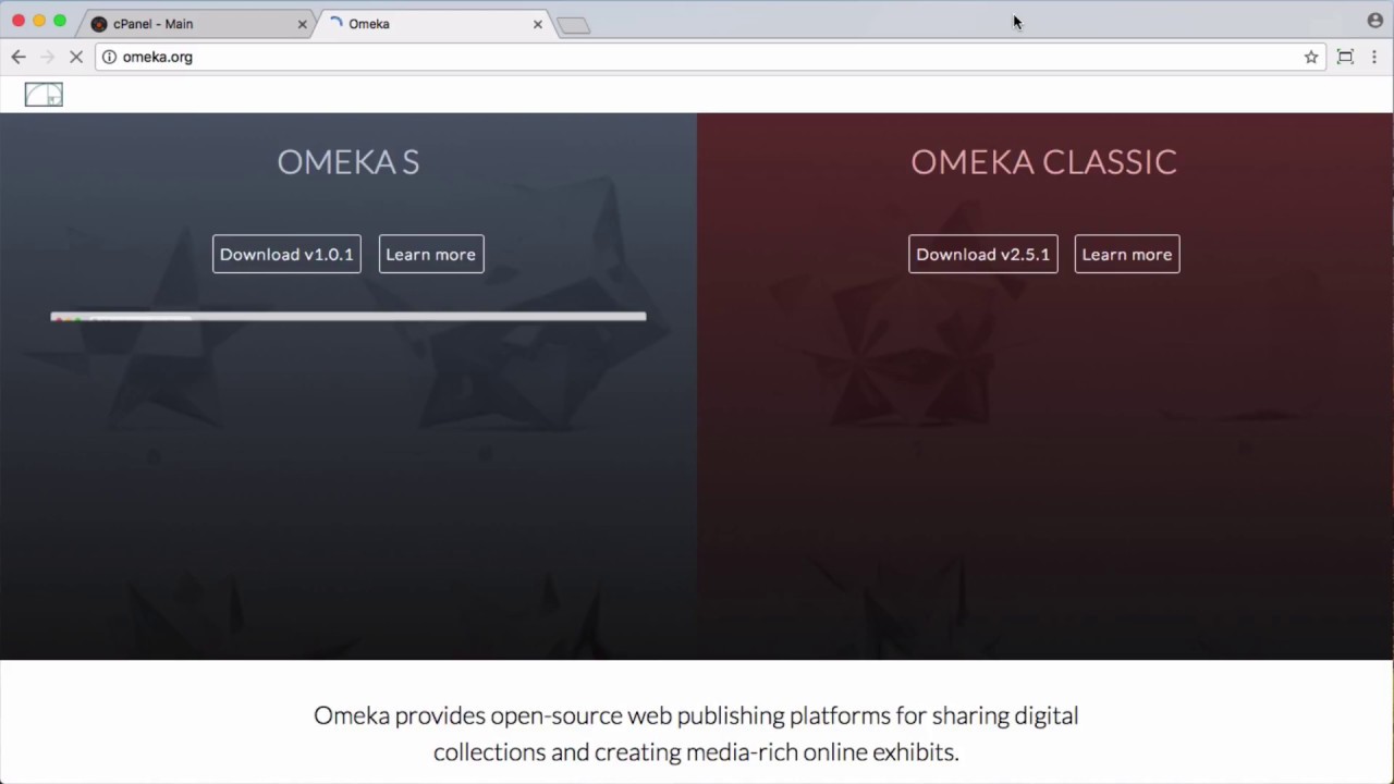 Installing Omeka S on Reclaim Hosting