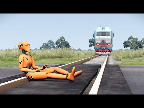Dummy's Bad Day 😱 - Train Accidents #6 | BeamNG.drive