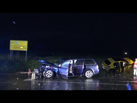 Verkehrsunfall mit drei Verletzten nach Frontalkollision bei Platten -Landkreis Bernkastel-Wittlich