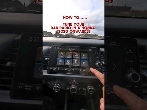 How to Tune Radio on Honda Civic / CR-V / HR-V / Accord (2020-Current)
