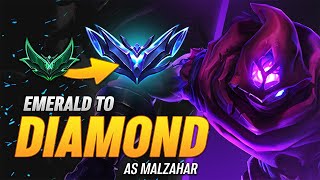 DIAMOND as MALZAHAR in 2 HOURS - Malzahar Gameplay Guide
