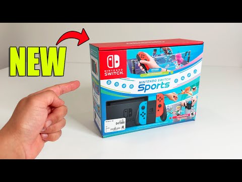 Nintendo Switch Console Bundle with Nintendo Switch Sports & Leg Strap | Unboxing and Review