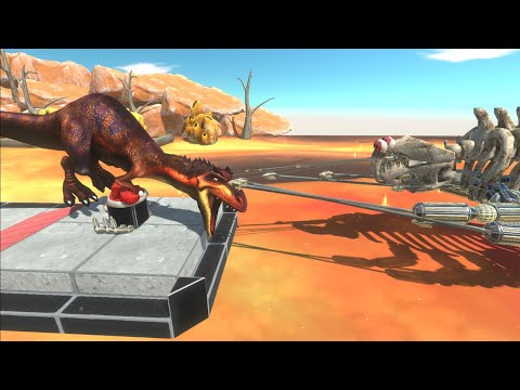 Dinosaurs And Harpoon Traps  - Animal Revolt Battle Simulator🎮