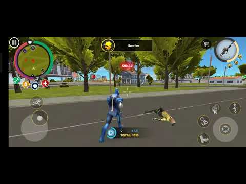 Rope hero Mafia city wars Rope hero big battle with cowboy boss