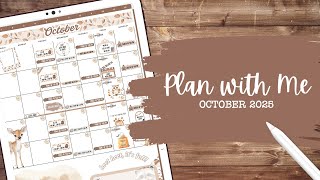 Get Ready for October 2025 with Me 🤩 | Monthly Digital Planning | How I Plan | Noteful + iPad 💕