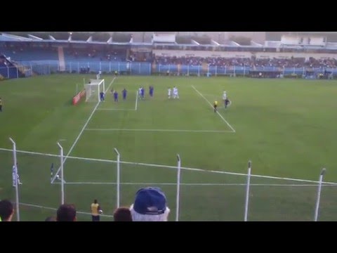 São Caetano 2 x 1 Santo André - gol de Diogo Borges filmado da arquibancada (HD)