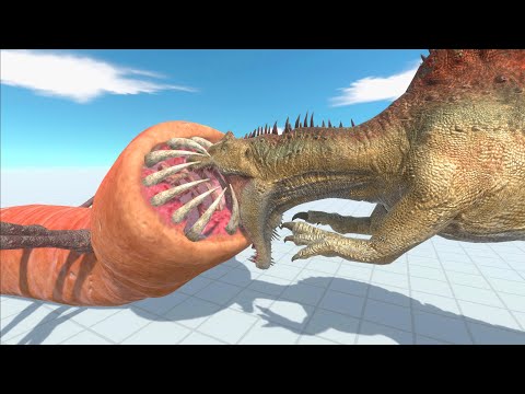 GIANT WORM FROM HELL vs EVERY UNIT - Animal Revolt Battle Simulator Gameplay