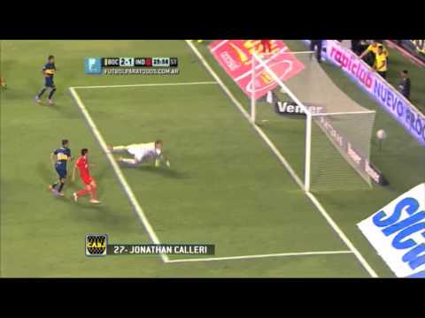 Gol Calleri. Boca 2 - Independiente 1. Fecha 17. Primera División. FPT.