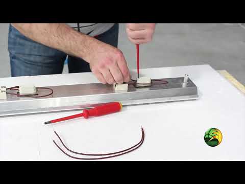 Pillared Quartz Fitting / Kvarc infravörös fűtőelem és RAS tartószerkezet összeszerelése