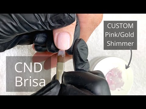 Super Easy NATURAL NAIL OVERLAY feat. CND Brisa Sculpting Pink Gel