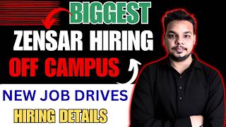 Zensar Biggest Hiring , Hitachi Off Campus Drive | 2026, 2025 Batch Hiring | Latest Fresher Jobs