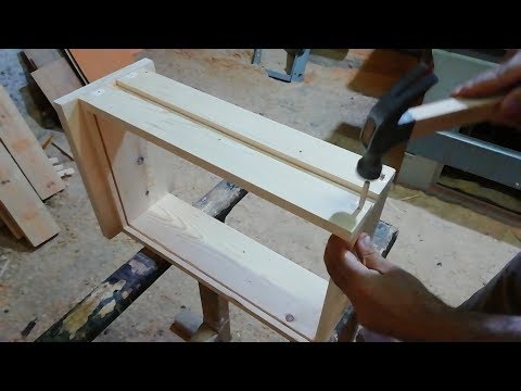 Making drawers using wooden nails