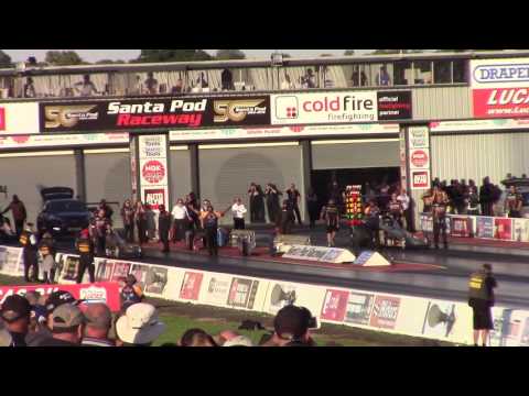 Quickest side-by-side Run in TMD in Europe - Santa Pod European Finals 2016