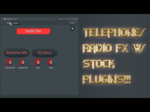 Tutorial: Telephone/Radio Effect w/Stock Plugins Only