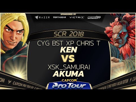 CYG BST  XP Chris T (Ken) vs XsK_Samurai (Akuma) - SCR 2018 Day 2 Top 32 - SFV - CPT 2018