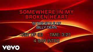 Billy Dean - Somewhere In My Broken Heart (Karaoke)