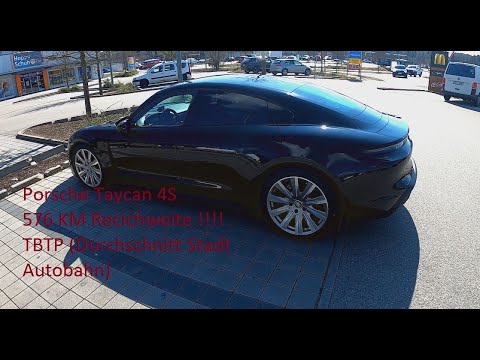 Porsche Taycan 4S 576 km Reichweite ! (TBTP) Große Überraschung!!! VS Tesla P85D Reichweitentest