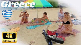 Bikini Beach Walk 4K🌴Summer Walking along the Sithonia Beaches in Greece