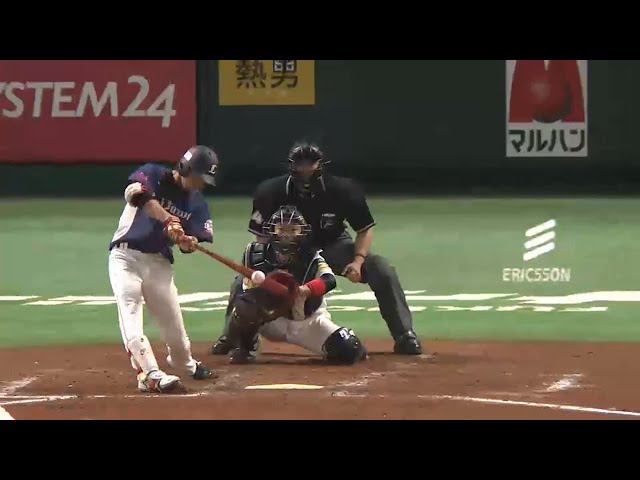 【7回表】ライオンズ・金子侑が今季1号!! 変化球をコンパクトに振りぬいた!! 2015/5/16 H-L