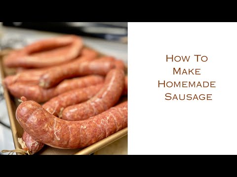 HOW TO MAKE HOMEMADE SAUSAGES - RECIPE