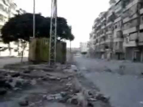 جولة لقائد كتيبة أبو بكر الصديق على خطوط الرباط في حي صلاح الدين في حلب