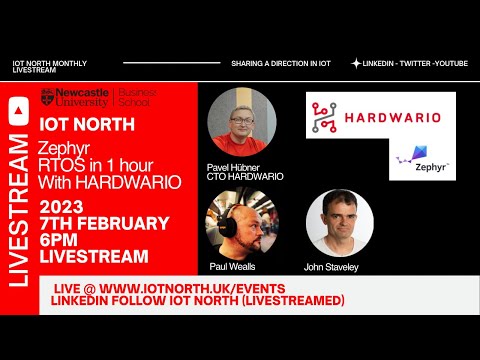 IoT North - Zephyr RTOS in One Hour (Feb 7th 6pm)