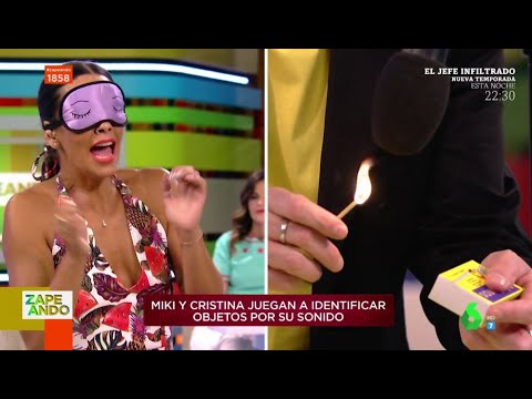 El sufrimiento de Cristina Pedroche al someterse en directo al reto del ASMR - Zapeando