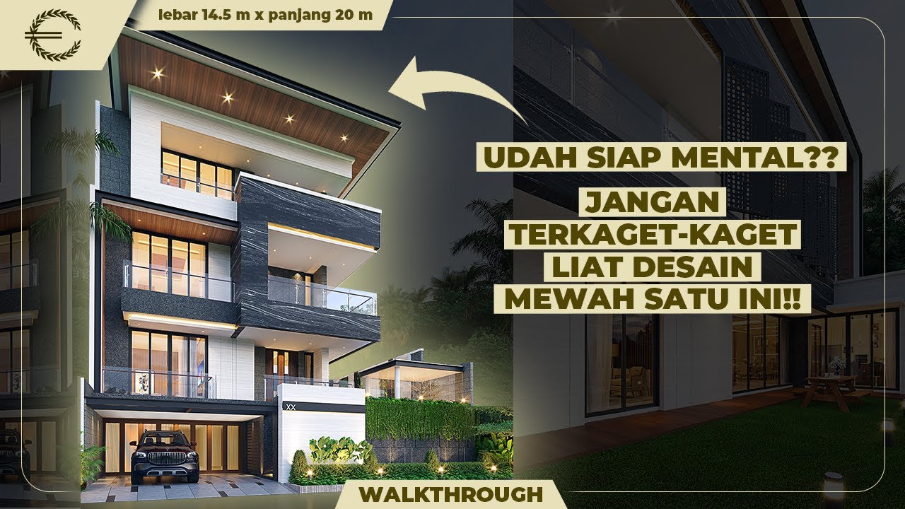 Video 3D Desain Rumah Modern 4 Lantai Bapak Kasim - Jakarta