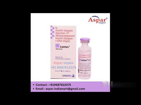 Insulin Glargine 100iu Lantus, Sanofi India Ltd, 3 ml In 1 Cartridge