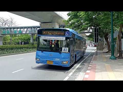 [BMTA] Spotting 1-46001 On bus line A1 - Hino HU2ASKP-VJT