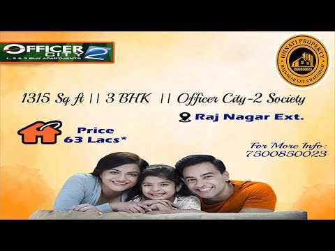 3 BHK Apartment 1315 Sq.ft. for Sale in Raj Nagar Extension, Ghaziabad