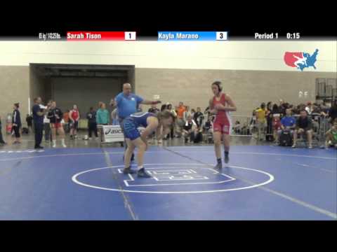 FILA Cadet 65 kg / 143.25 lbs. - Sarah Tison vs. Kayla Marano