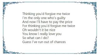 Brian McFadden - Forgive Me Twice Lyrics