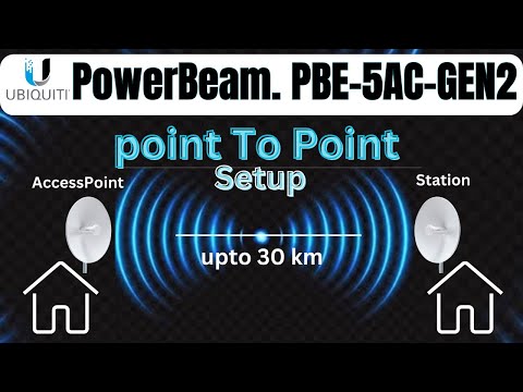 Ubiquiti-PowerBeam 5AC Gen2 Point To Point Configuration | UBNT PowerBeam 5AC P2P Setup #ubnt