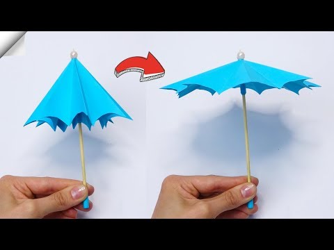 How to make paper Umbrella Easy paper crafts