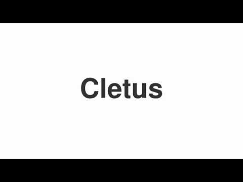How to Pronounce "Cletus"
