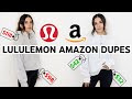 Lululemon VS Amazon BEST Lululemon Dupes From AMAZON Scuba Sweatshirt Align Leggings Joggers