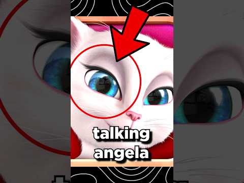 😱 HAY ALGO EXTRAÑO EN EL OJO DE ANGELA #talkingangela #josativi #youtube #shorts #miedo