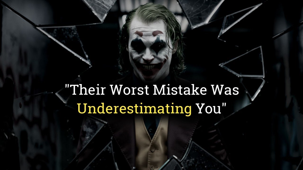 They thought you were invisible, until you became their worst nightmare - Joker Speech