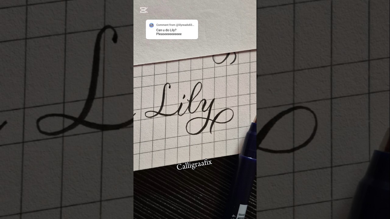 Name request  : Lily #youtubeshorts #calligraphy #art