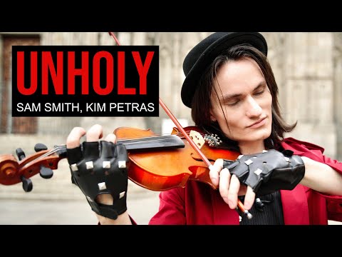 UNHOLY - Sam Smith, Kim Petras - Violin Cover by Caio Ferraz, Instrumental Version