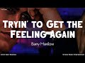 Tryin' to Get the Feeling Again | by Barry Manilow | KeiRGee Lyrics Video