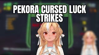 Pekora's Luck Is So Bad She Falls Right at the Delivery Point | Shiranui Flare