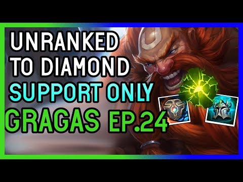 ME IRL GRAGAS SUPPORT - Unranked to Diamond SUPPORT ONLY  - Ep. 24 League of Legends