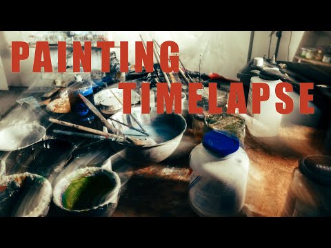 Painting Time Lapse | F. D'Adamo (Abstract Expressionism, Lyrical Abstraction)