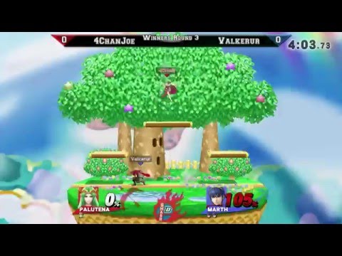 DePaul Smashfest #1 (Smash Wii U) Winners Bracket - 4ChanJoe (Palutena) vs. Valkerur (Marth)