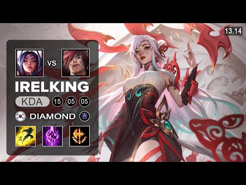 Irelking Irelia vs Sett Mid - KR Diamond - Patch 13.14 Season 13