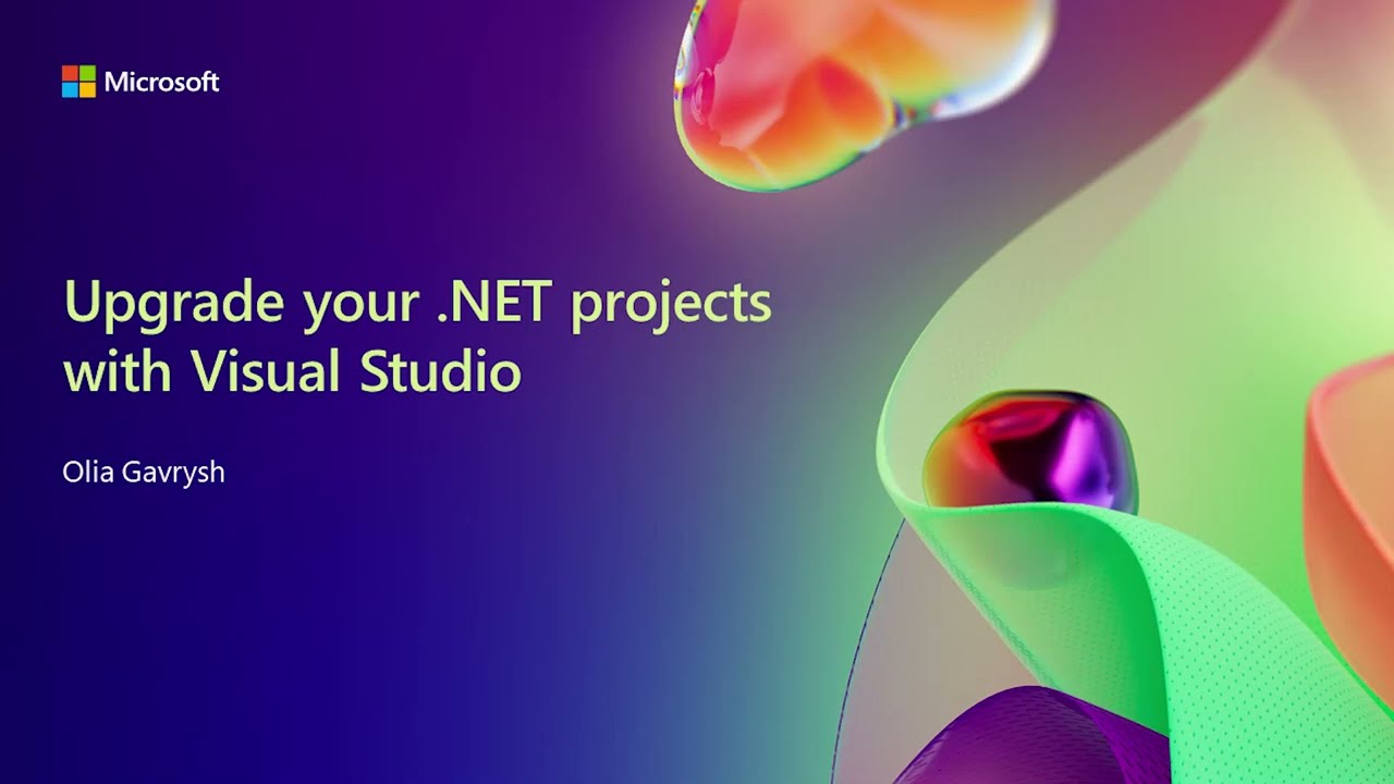 Upgrade your .NET projects with Visual Studio