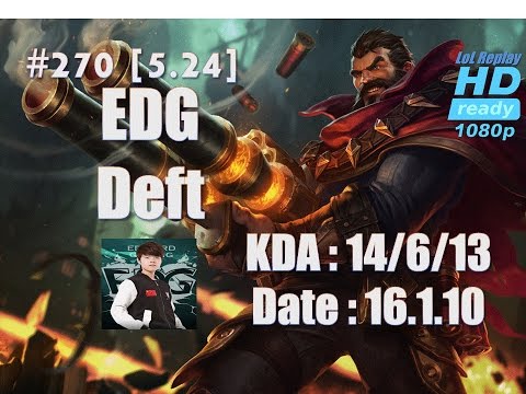 16.1.10 LPL EDG Deft Jungle Graves(vs Elise) Solo Q[1080p]#270