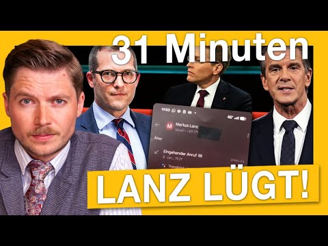 A 31-minute phone call with Reichelt! Did Markus Lanz lie to everyone?